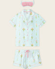 P.J. Salvage Feelin' Prickly Cactus Blooms 3-Piece Short PJ Set