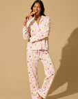 P.J. Salvage Playful Prints Sugar Rush Long PJ Set