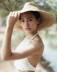 RIRI Jute Handwoven Straw Hat In Natural Beige - My Pampered Life Seattle
