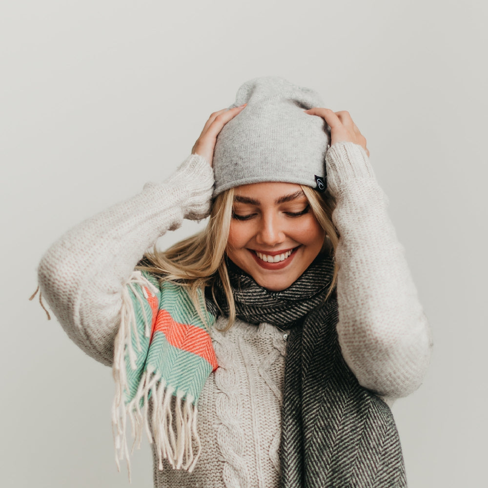 Rolled Edge, Cashmere Beanie