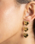 Frenchie Heart Drop Earring