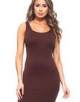 Yelete Seamless Long Tank Slip Dress
