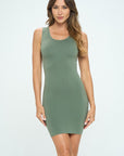 Yelete Seamless Long Tank Slip Dress