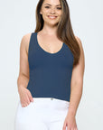 Yelete Reversible V-Neck & Scoop Neck Seamless Tank