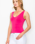 Yelete Reversible V-Neck & Scoop Neck Seamless Tank