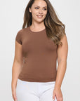 Yelete Seamless Crew Neck Short Sleeve Top