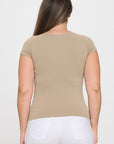 Yelete Seamless Crew Neck Short Sleeve Top