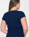 Yelete Seamless Crew Neck Short Sleeve Top