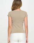 Yelete Seamless Crew Neck Short Sleeve Top