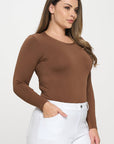 Yelete Soft Seamless Long Sleeve Layering Top | Regular & Plus