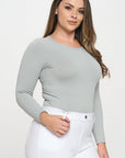 Yelete Soft Seamless Long Sleeve Layering Top | Regular & Plus