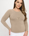 Yelete Soft Seamless Long Sleeve Layering Top | Regular & Plus