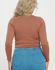 Yelete Soft Seamless Long Sleeve Layering Top | Regular & Plus