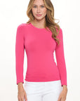 Yelete Soft Seamless Long Sleeve Layering Top | Regular & Plus