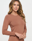 Yelete Soft Seamless Long Sleeve Layering Top | Regular & Plus