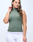 Yelete Soft Seamless Mock Neck Tank | Regular & Plus
