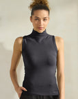Yelete Soft Seamless Mock Neck Tank | Regular & Plus