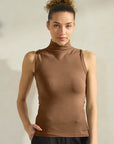 Yelete Soft Seamless Mock Neck Tank | Regular & Plus