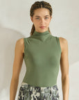 Yelete Soft Seamless Mock Neck Tank | Regular & Plus