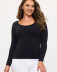Yelete Sculpted Chic Seamless Long Sleeve Top