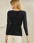 Yelete Sculpted Chic Seamless Long Sleeve Top