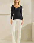 Yelete Sculpted Chic Seamless Long Sleeve Top