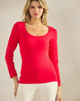 Yelete Sculpted Chic Seamless Long Sleeve Top