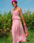 SRI Bamboo Palazzo Jumpsuit in Blush Pink