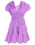 The Srikandi Mini Ruffle Dress In Light Purple
