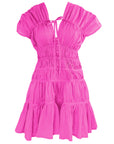 The Srikandi Ruffle Dress In Guava Pink
