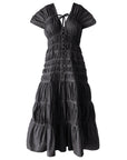 The Srikandi Ruffle Maxi Dress In Black