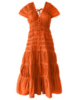 SRIKANDI Ruffle Maxi Dress In Sienna Brown - My Pampered Life Seattle