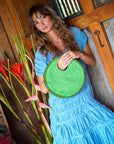 The Srikandi Ruffle Maxi Dress In Princess Blue