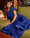 The Srikandi Ruffle Maxi Dress In Royal Blue