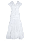 The Srikandi Ruffle Maxi Dress In White