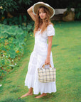 The Srikandi Ruffle Maxi Dress In White