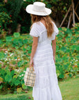 The Srikandi Ruffle Maxi Dress In White