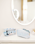 Makeup - Blue Trellis Nylon Large Bag - My Pampered Life Seattle