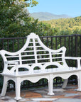 Park Hill | Bay Lake Garden Bench, Hydrangea White - My Pampered Life Seattle