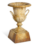 Park Hill | Fluted Metal Urn with Pedestal, 33"