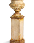 Park Hill |Metal Portico Urn with Tall Pedestal
