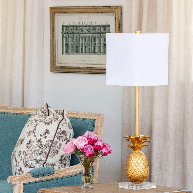 Park Hill | Golden Pineapple Buffet Lamp