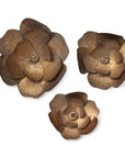 Park Hill | Antique Bronze Magnolia Wall Flowers, Set of 3 - My Pampered Life Seattle