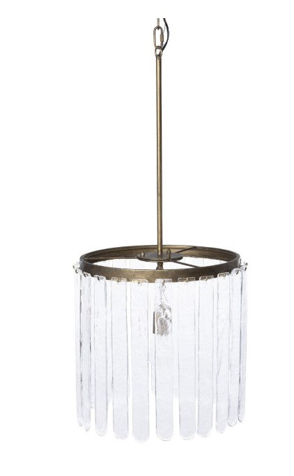 Park Hill | Dawson Glass Panel Chandelier