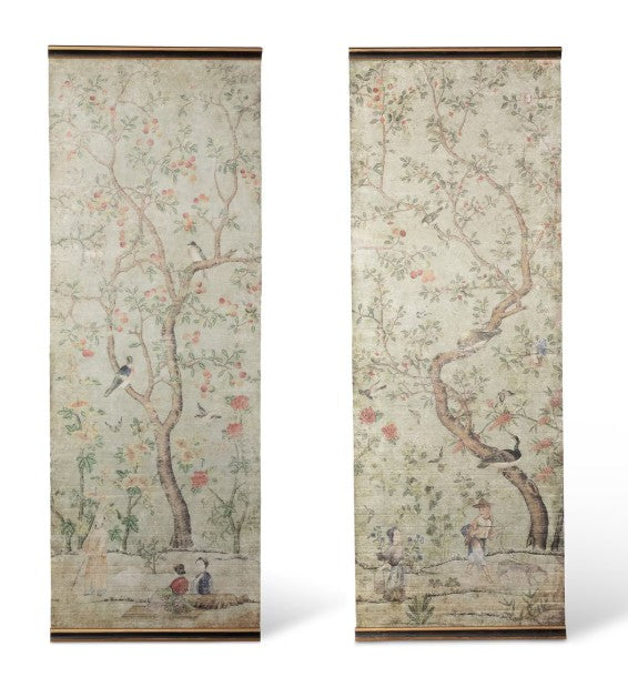 Park Hill | Chinoiserie Pattern Wall Hanging Pair, Set of 2 Assorted Styles
