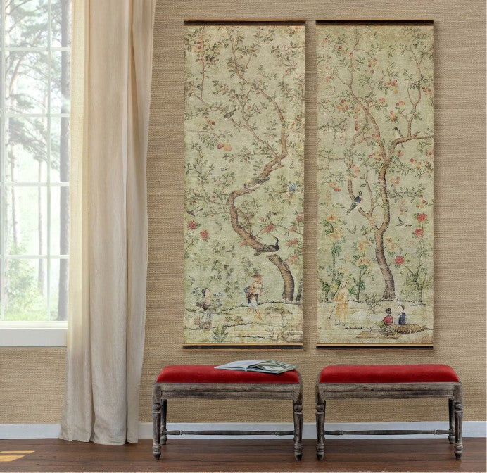 Park Hill | Chinoiserie Pattern Wall Hanging Pair, Set of 2 Assorted Styles