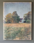 Park Hill | Distressed Watercolor Homestead Print On Canvas - My Pampered Life Seattle
