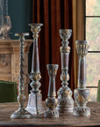 Park Hill | Delgado Carved Wood Candle Holder, 28" - My Pampered Life Seattle
