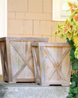 Park Hill |Reclaimed Wood Town & Country Planters, Set of 2