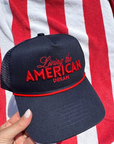 Living the American Dream - Red and Navy Vintage Trucker Hat - My Pampered Life Seattle